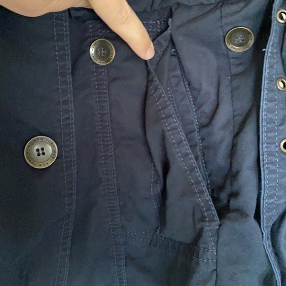 Andrew Marc New York Light Weight Double Breasted Belted Trench Coat,Size Medium - Picture 8 of 14